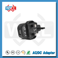 CE BS GS estándar 5V 1A USB adaptador de corriente